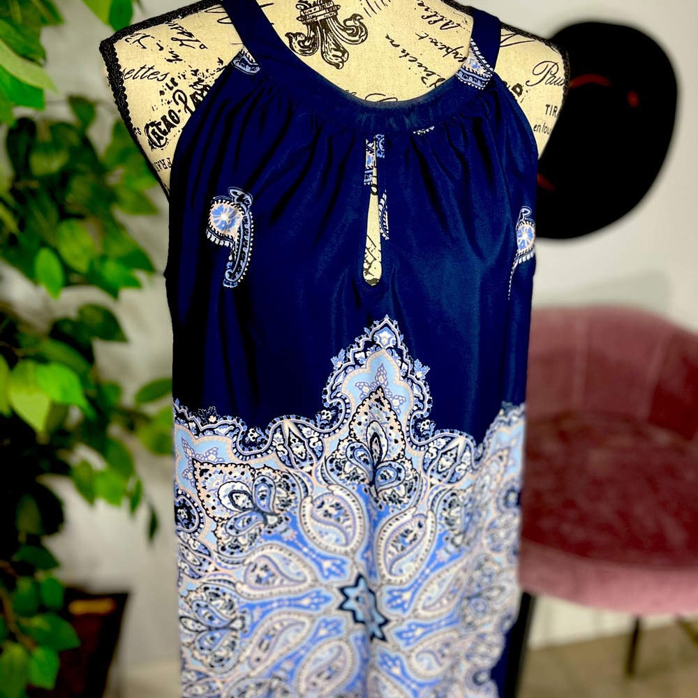 New York and Company silk sleeveless summer dress.
